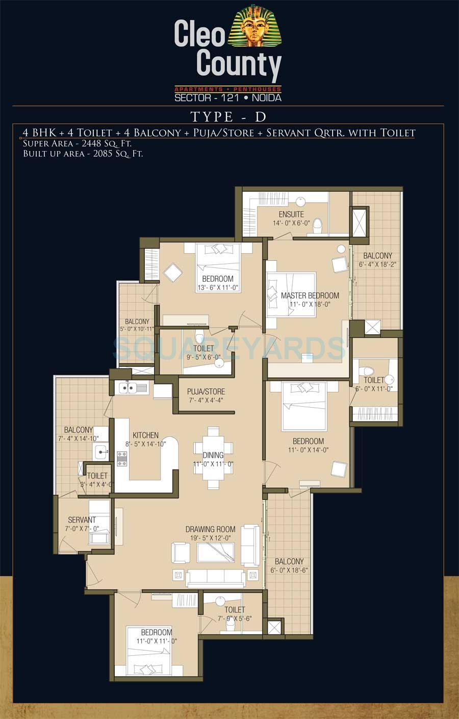 ABA Cleo County, Sector-121