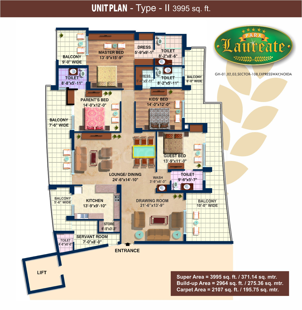 PARX Laureate, Sector-108, Noida